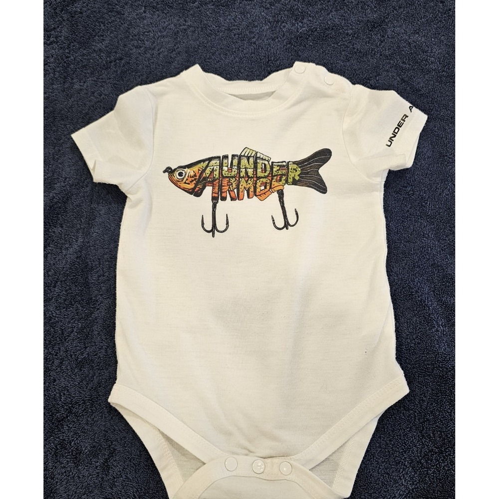 Under Armour Fish Lure Graphic Onesie 6-9M